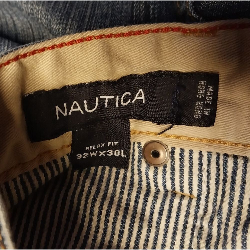 Nautica Relaxed Fit Medium Wash Straight Leg Jeans Mens Size 32x30 - Picture 4 of 8